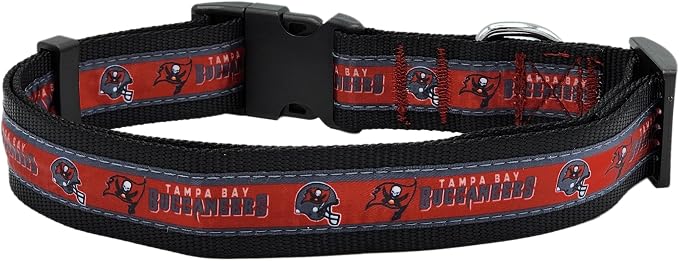 Pets First NFL Tampa Bay Buccaneers Licensed PET COLLAR, Extra Large - Heavy-Duty, Strong, and Durable Dog Collar. Available in 31 Football Teams and 4 Sizes