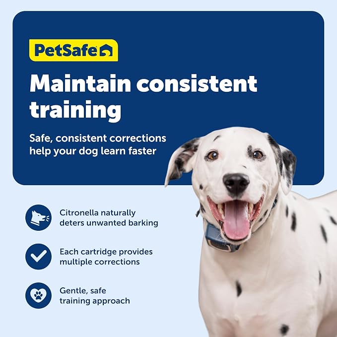 PetSafe Spray Refill - Citronella - No-Mess Replacement Cartridges Spray Dog Bark Collar Remote Training Collar - Refill Cartridge Only - 3-Pack - PAC00-16371