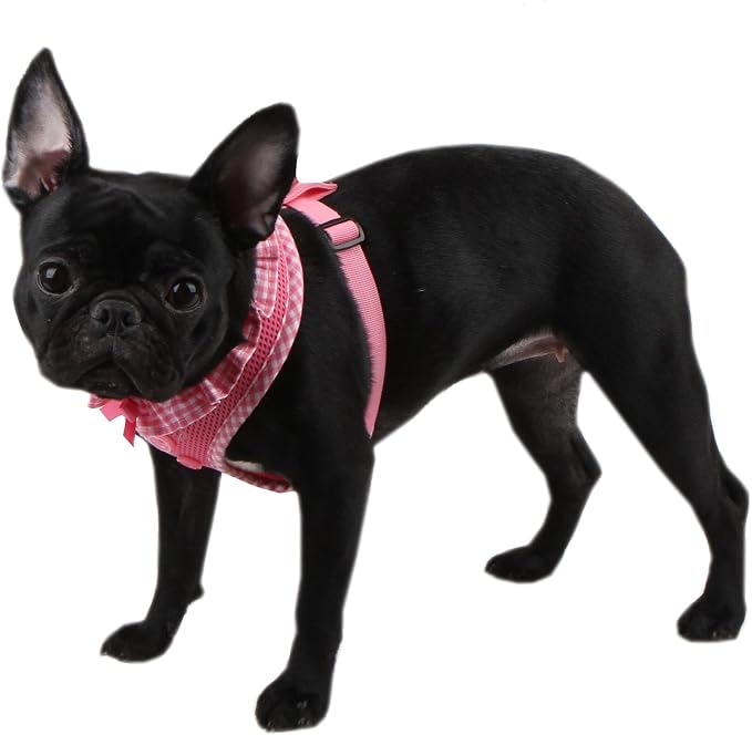 Authentic Puppia Vivien Harness, Pink, Small