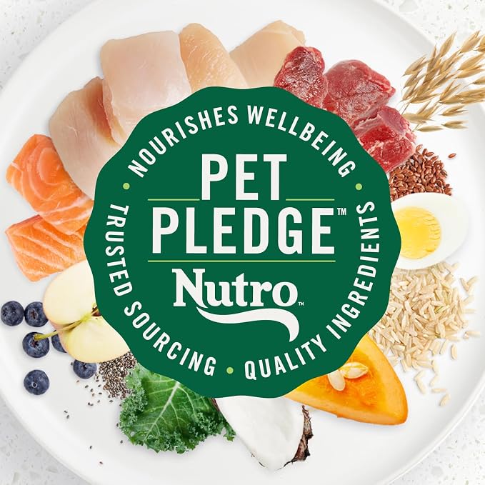 Nutro Ultra Adult Small Breed Dog Food Dry Recipe, Dry Dog Food for Small Dogs, Chicken, Lamb and Salmon Protein Trio, 3.5 lb. Bag