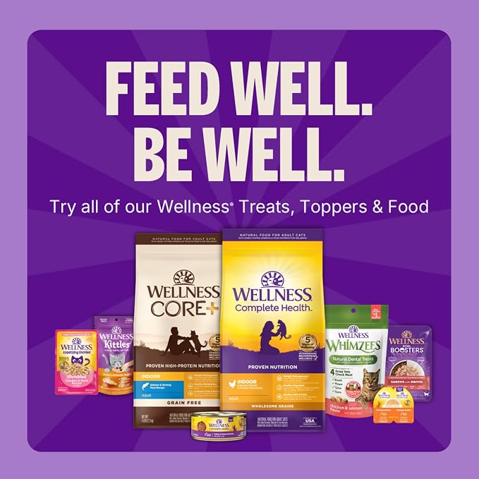 Wellness Kittles Crunchy Cat Treats, All Lifestages, Kitten to Senior, Natural, Grain Free, Salmon and Cranberry Flavor, 2 oz Bag