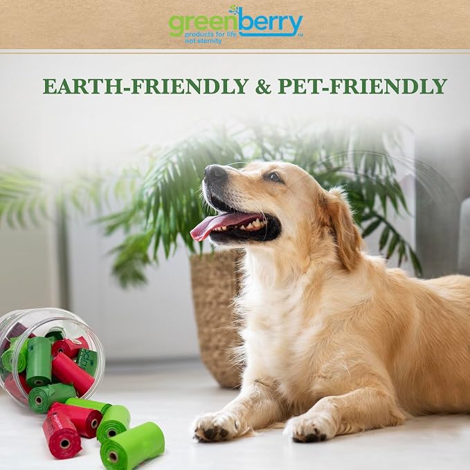 Greenbone Jar-O-Refills Dog Poop Bags & Dispenser, 28 Rolls - 336 Refill bags