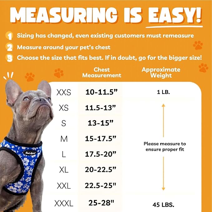 Bark Appeal Hot Pink Step-in Dog Harness for Extra Small Sized Pets – Updated Sizing, Re-Measuring is Essential – Soft Vest Harness – Anti-Choke with Adjustable Strap & Heavy Duty Clip – XS