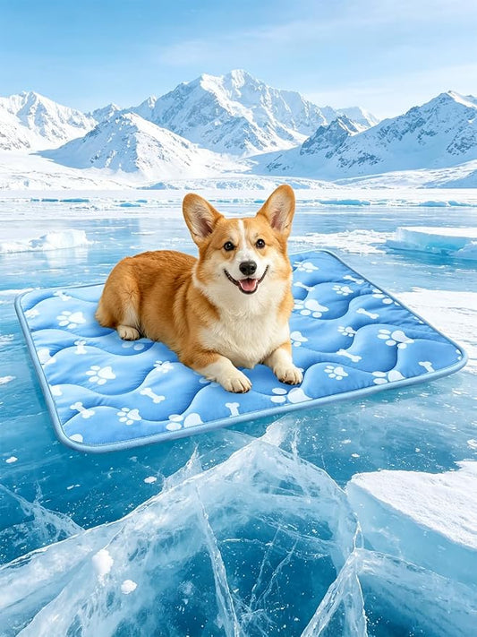 Dog Cooling Mat, 30" x 20" Cooling Mat for Dogs,Color-Changing Arc-Chill Tech (Q-Max>0.5),Machine Washable, Pet Cooling Mat for Small Dogs & Cats, Instant Indoor Outdoor Cooling Pad for Summer