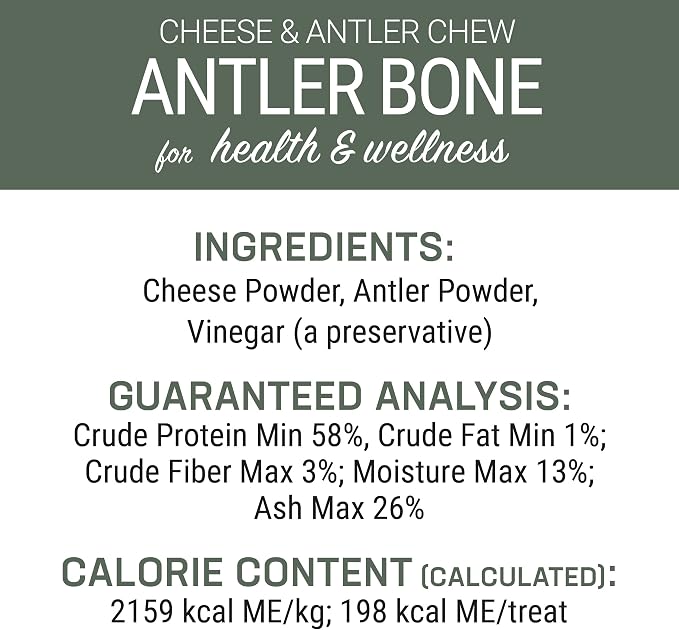 Antler and Himalayan Cheese Dog Chew | Long Lasting, Stain Free, Protein Rich, Low Odor | 100% Natural, Healthy & Safe | No Lactose, Gluten Or Grains | Antler Bone | for Dogs 45 Lbs & Smaller