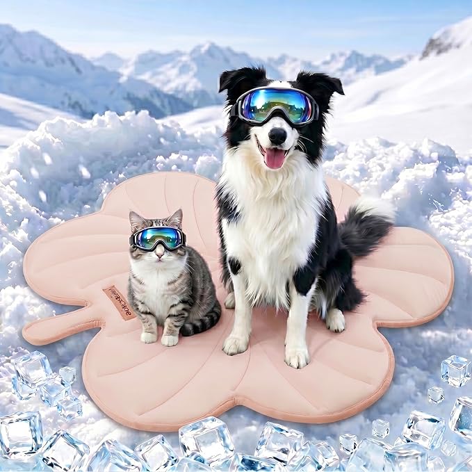 Vagascape Dog Cooling Mat, Washable Pet Cooling Mat, 55" x 45" Thick & Durable Large Cooling Mat for Dogs, Portable Foldable Premium Cooling Pad for Indoor, Outdoor, Travel, Camping, Patio and Beach