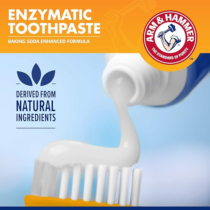 Arm & Hammer for Pets Tartar Control Dog Dental Care Kit Banana Mint Flavor Toothpaste Double-Sided Toothbrush Finger Brush 2.5 OZ 3-Piece 48 Pack