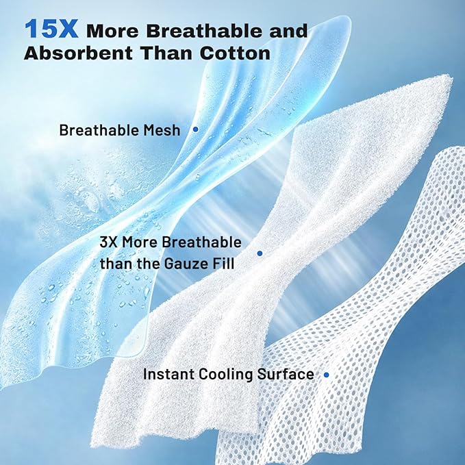 ZOMISIA Cooling Blanket for Large Dogs - Breathable Air-Core Fill Lightweight Pet Mat, Soft Cold Blanket Washable for Summer, Blue, 50"x60"