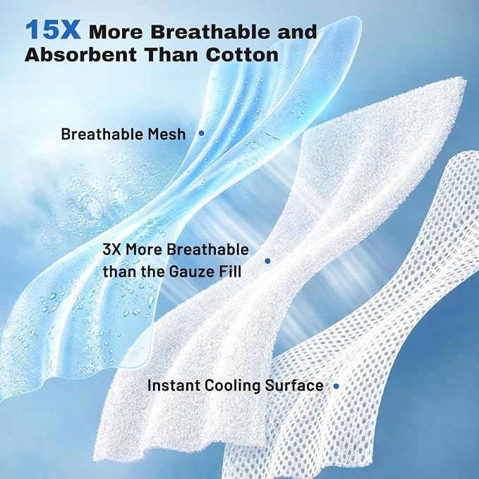 ZOMISIA Cooling Blanket for Medium Dogs - Lightweight Dog Cooling Mat with Breathable Air-Core Fill, Cold Pet Throw Blanket Washable for Summer, Soft Bed Cover, Blue, 30"x40"