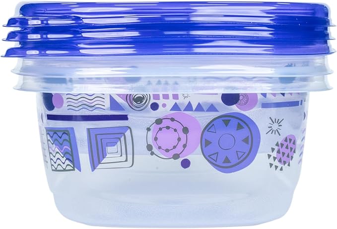 Glad GladWare MatchWare Food Storage Containers with Lids, BPA Free Reusable Plastic 20 Piece Variety Pack for Lunches, Meal Prep, and Leftovers, Leak Resistant, Microwave and Dishwasher Safe - 2 Pack