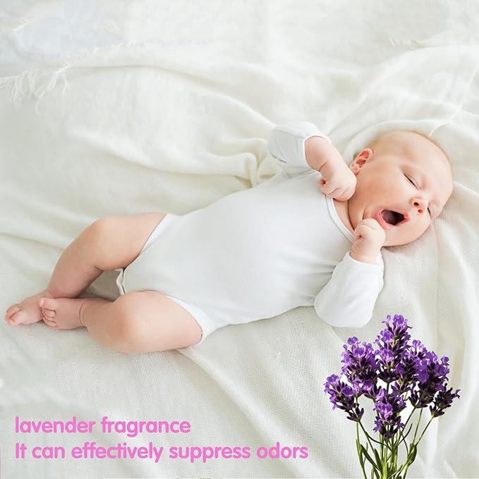DREAM&GLAMOUR Disposable Diaper Sacks,value pack,16 roll/240 Count,Lavender Scented,four colors,Diaper Disposal or Pet Waste Bags
