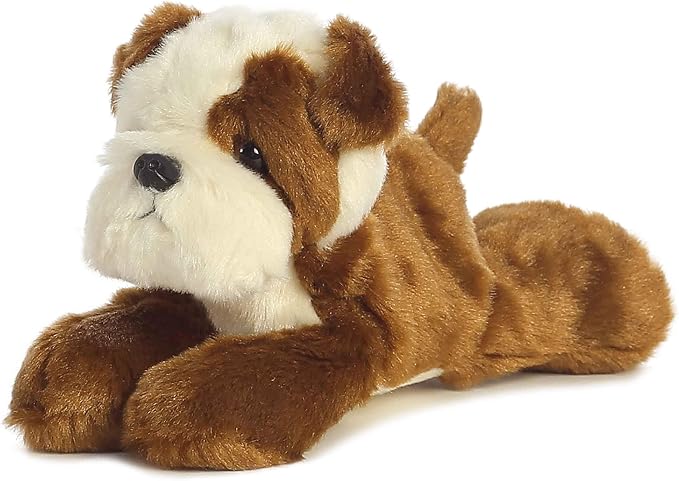 Aurora® Adorable Mini Flopsie™ Semper Fi Stuffed Animal - Mini Companions Ready for Playful Adventures - for Kids All Ages, Toddlers, Adults, and Families - Brown 8 Inches