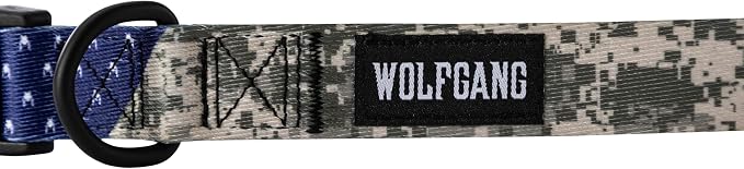 Wolfgang Heavy Duty, Adjustable Dog Collar with Quick Release Nylon Buckle for Walking & Training, DigitalDog Print, Small