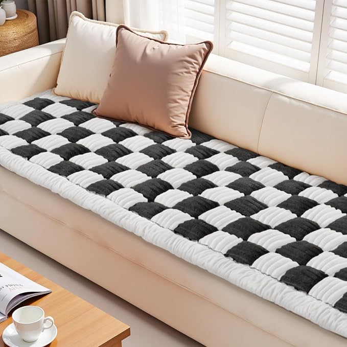 Couch Cushion Cover for dogs Sofa Cover Washable Pet Love Seat Couch Covers for Sofa Slipcovers Couch Protector Blanket for Dogs Sofa Cushion Covers for Pets Washable Pad Black 70x150cm/27.6x59in