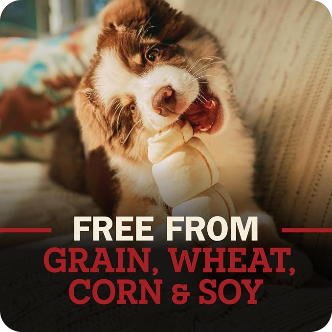 Redbarn Pet Products All-Natural Large Beef Cheek Rolls for Dogs, Uncoated - Single Ingredient Grain-Free Chew Treat Naturally Rich in Collagen - No Artificial Preservatives - Pack of 4