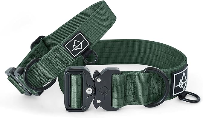 Made to ROAM Premium Dog Collar - Adjustable Heavy Duty Nylon Collar with Quick-Release Metal Buckle (Maine Marina, Classic Size 5)