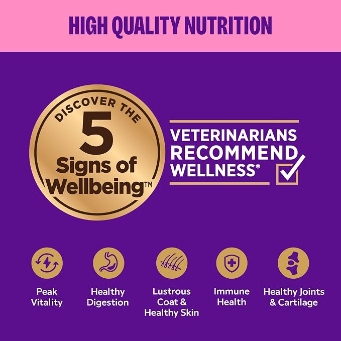 Wellness Appetizing Entrées Shredded Adult Wet Cat Food, Natural, Protein Rich, Grain Free, Chicken Recipe, 2.8 oz, Pack of 8 Pouches