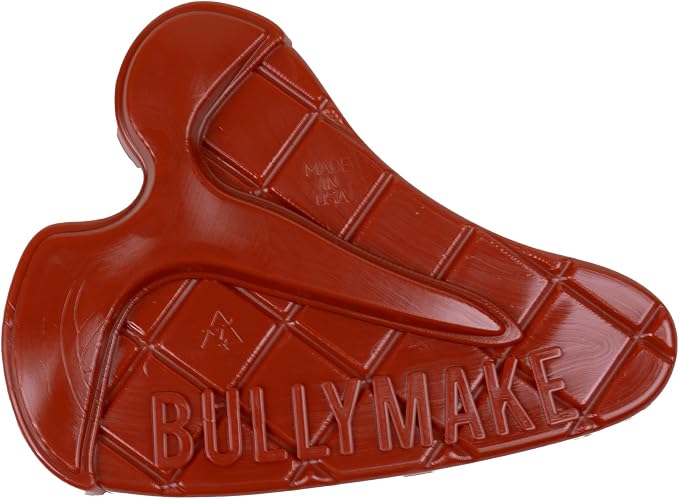 BULLYMAKE Red Tough Chew Steak Toy for Dogs, Durable Nylon Dog Toys for Aggressive Chewers, Dental Stimulating, Tough Chewers, Boredom Busting, Made in USA
