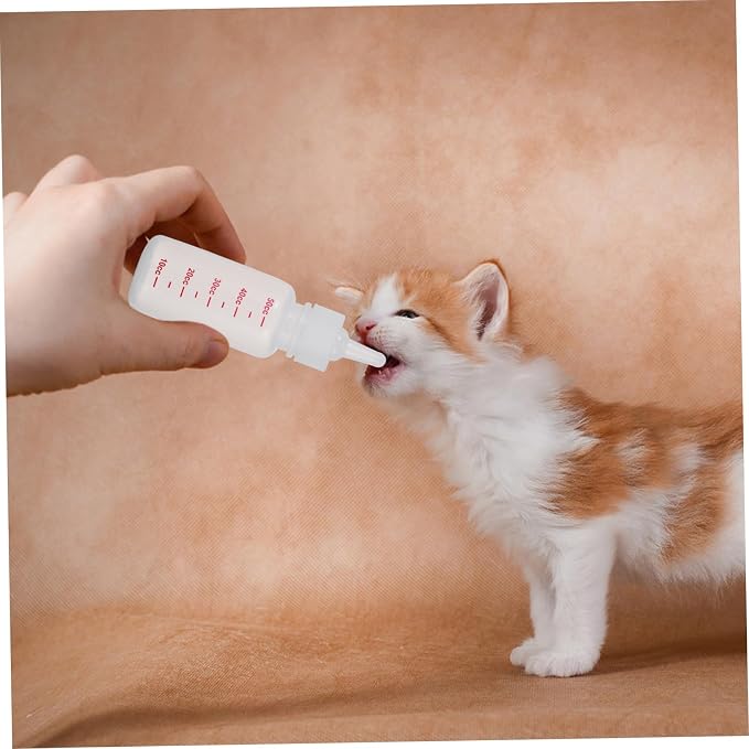 BESPORTBLE Pet Feeding Bottle and Dropper for Cats and Dogs Accurate Scale for Controlled Feeding Safe Material Lightweight Design for Easy Use