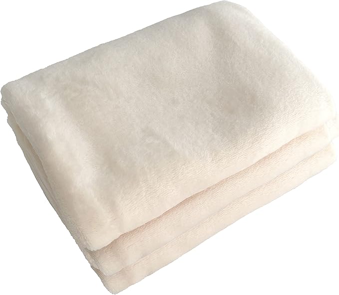 iMaylex Soft Puppy Flannel Fleece Blanket for Pet Dog Cat, Plush Microfiber, Cozy and Lightweight, White, Pet, 27 x 39 inch (70 x 100 cm)