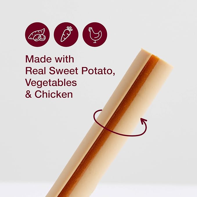 SmartBones SmartSticks With Real Sweet Potato, Rawhide-Free Chews For Dogs, 12 Count