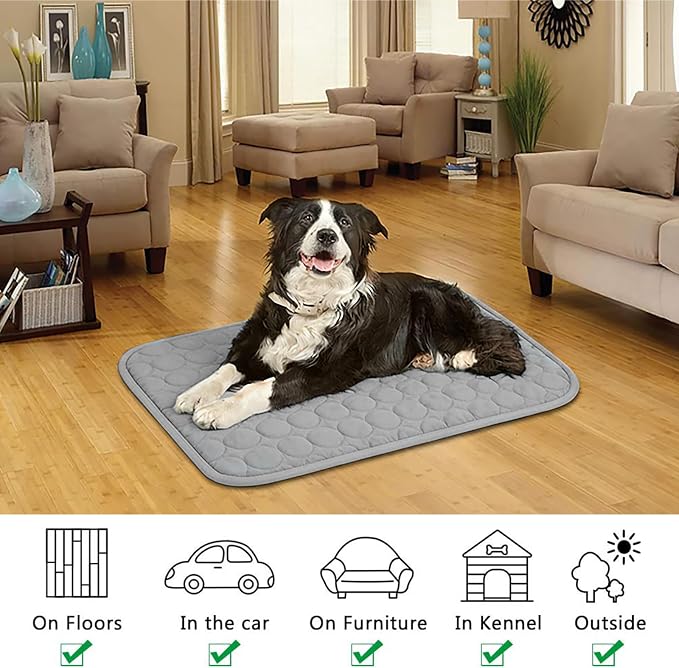 Dog Cooling Mat, Upgraded Arc-Chill Cooling Mat for Dogs Q-Max>0.4, Washable Dog Cooling Pad, Non-Slip Portable Cooling Pad for Dogs, Self-Cooling Bed for Small Medium Large Dogs Cats Indoor Outdoor