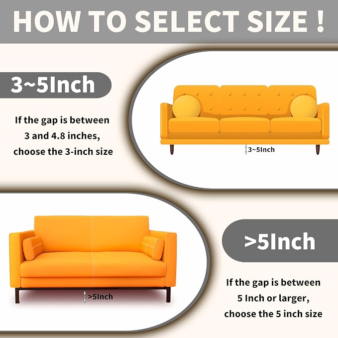 Under Couch Blocker, 3''×108'' Adjustable Elastic Couch blockers for Pets and Kids Toys, Suitable for Multiple Types of Furniture Legs