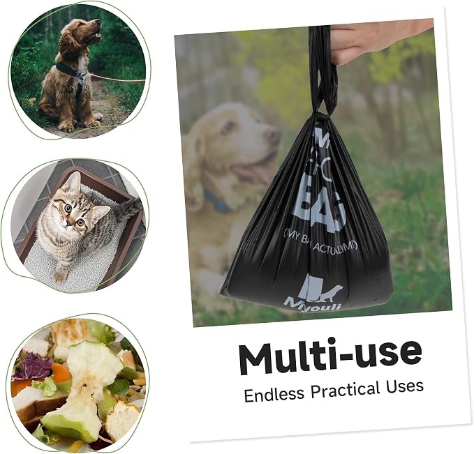 1000 Count Extra Thick Dog Poop Bags with Handles, Heavy Duty Leak-Proof Waste Bags for Dog and Cat Litter, Ocean Wind Scented