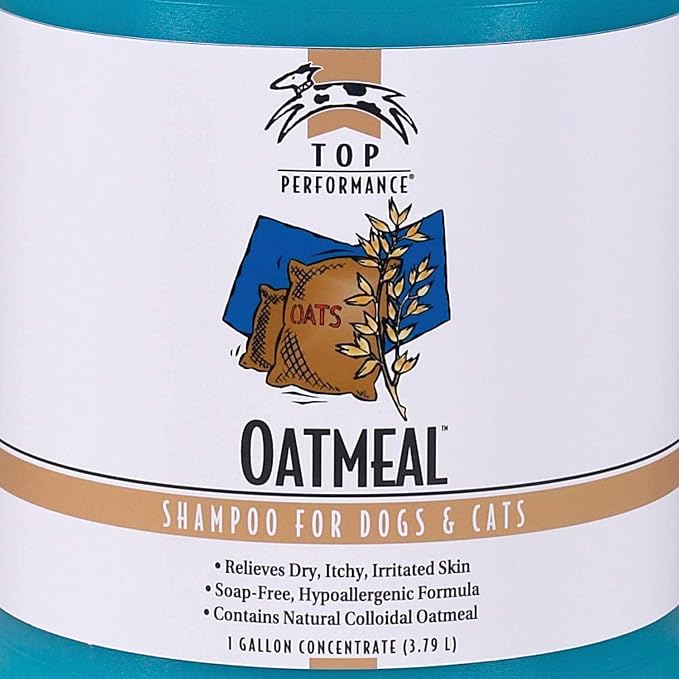 Top Performance Oatmeal Dog and Cat Shampoo, 1-Gallon