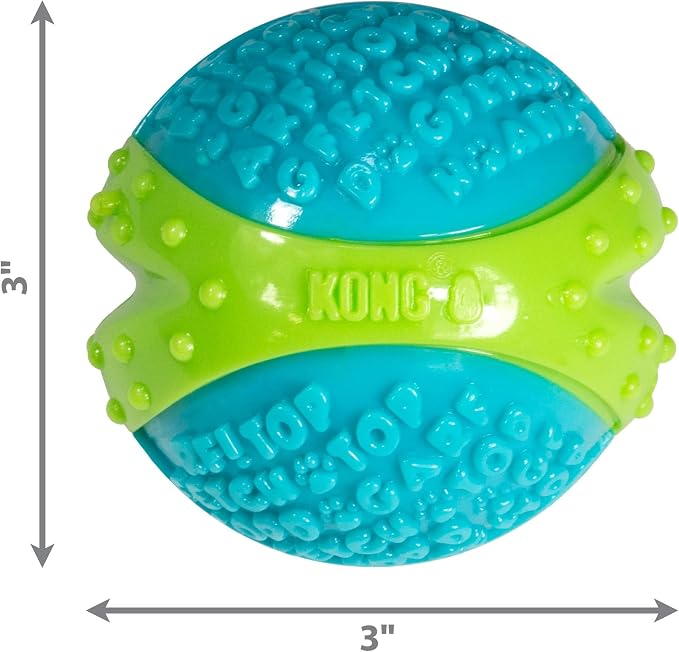KONG CoreStrength Ball - Dog Dental Chew Toy - Durable, Multi-Layered Dog Toy for Enrichment Play & Dental Care - with Textured Body for Teeth Cleaning - for Large Dogs