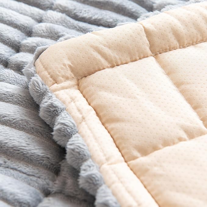 Gumfolk Pet Couch Covers for Sofa Slipcovers Couch Protector for Dogs Washable Cushion Cover, Sofa Pad Blanket Furniture, Grey, 27in*83in