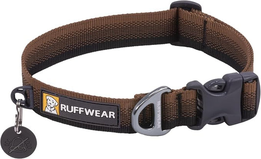 Ruffwear, Front Range Dog Collar, Adjustable Tubelok Webbing, Lightweight, Side Release Buckle, Aluminum V-Ring, Durable for Everyday Use, Moonlight Fade, 11"-14"