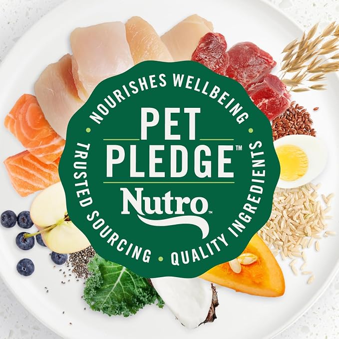 Nutro Ultra Adult Small Breed Dog Food Dry Recipe, Dry Dog Food for Small Dogs, Chicken, Lamb and Salmon Protein Trio, 22 lb. Bag