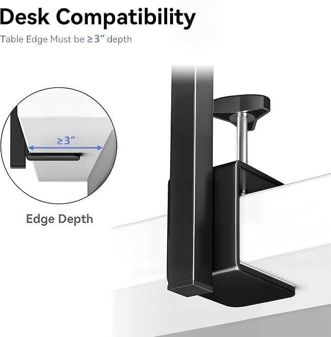 Foldable Dog Grooming Arm with Clamp: Adjustable Height 26"-40", Dog Grooming Table Arm with Hammock and No-Sit Holder, Grooming Restraint for Small Medium Dogs at Home or Salon