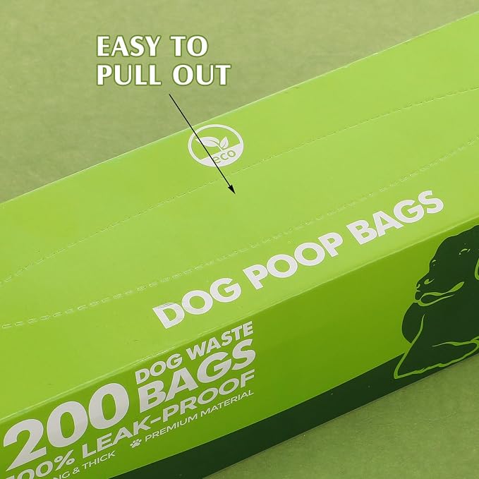 Harloon 6000 Counts Dog Poop Waste Bags Bulk, 30 Rolls Pet Waste Bags, Extra Thick Strong Leak Proof, for Walking, Travel, Park, Puppy Cleanup,Universal Doggy Rolls Waste-Box(Bule,12 x 8 Inches)