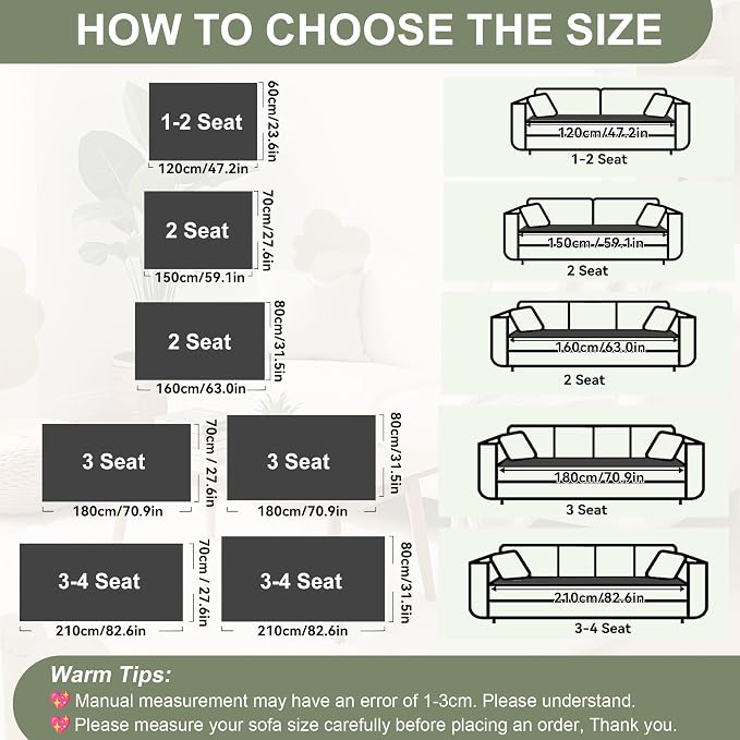 OTOB Couch Covers for 3 Cushion Sofa Pet Friendly, Plush Fuzzy Non Slip Sofa Covers Washable, Soft All Seasons Sofa Slipcovers Furniture Protector Dog Bed Mat (Dark Gray, 27.6" x 82.7")