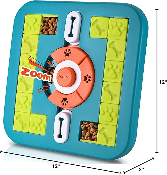Dog Puzzle Toys, Treat Dispensing Dog Enrichment Toys for IQ Training and Brain Stimulation, Interactive Mentally Stimulating Toys as Gifts for Puppies, Cats, Dogs (M-Level 3)