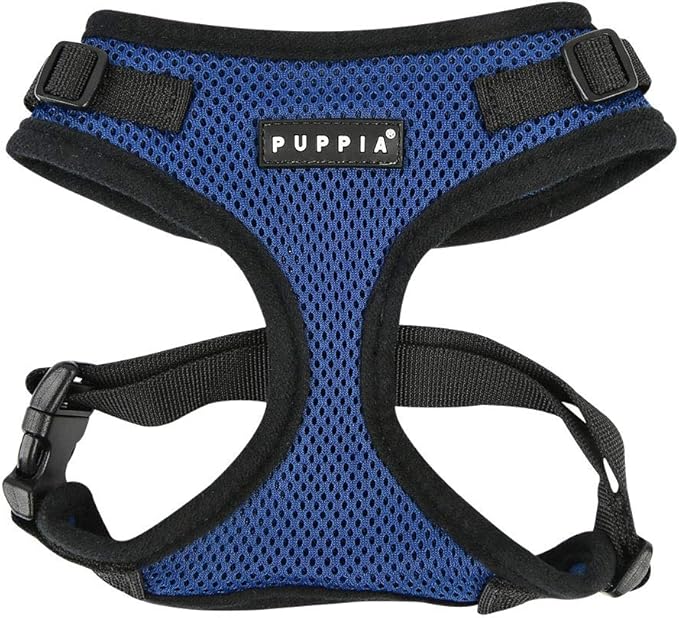 Puppia Authentic RiteFit Harness with Adjustable Neck, X-Large, Royal Blue