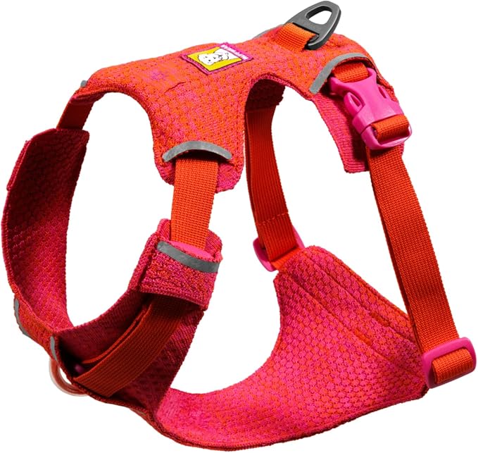 Ruffwear, Front Range Flex Dog Harness, Engineered Knit Construction for Ultimate Fit and Mobility, Lightweight Flexible Everyday Harness with Dual Leash Clips, Rose Violet, X-Small