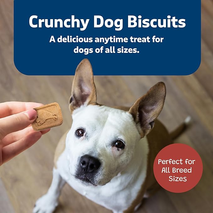 Blue Buffalo Mini Health Bars Crunchy Dog Biscuits, Oven-Baked with Natural Ingredients, Bacon, Egg & Cheese, 2-lb Box (Pack of 3)