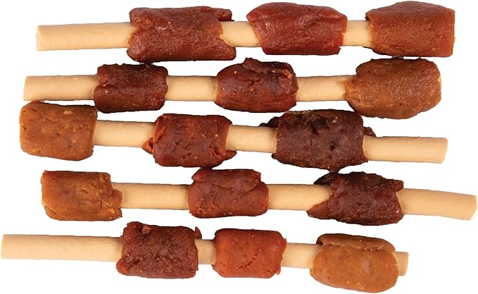DreamBone Kabobz Dog Treats, Daily Rawhide-Free Chew, Digests Safely and Completely, With Real Protein, Chicken, Duck, Pork and Veggies, 18 count