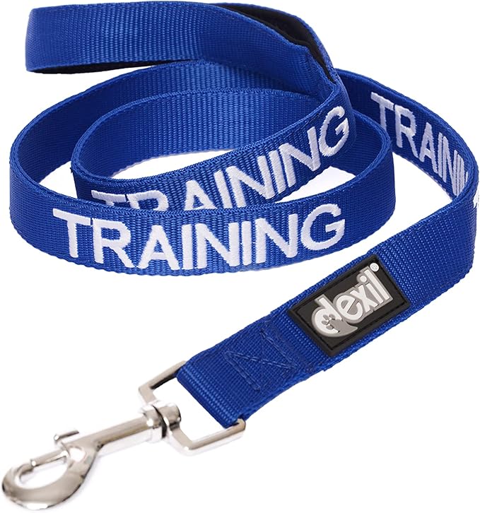 Dexil Training (in Training/Do Not Disturb) Blue Warning Dog Colour Coded Padded 1.8m 6ft Lead Leash