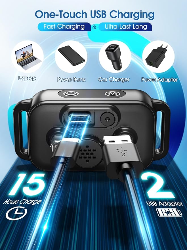 DINJOO Smart Bark Collar - Rechargeable Anti Barking Training Collar with 8 Adjustable Sensitivity, Beep & Shock (Dark Black) for Large, Medium & Small Dogs