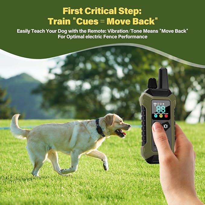 GPS Wireless Dog Collar Fence System - No Monthly Fee App Control, Custom Polygon Boundary & Remote Training, Free Phone Tracker for Up to 5 Pets, Virtual Electric Fence for Dogs, Black