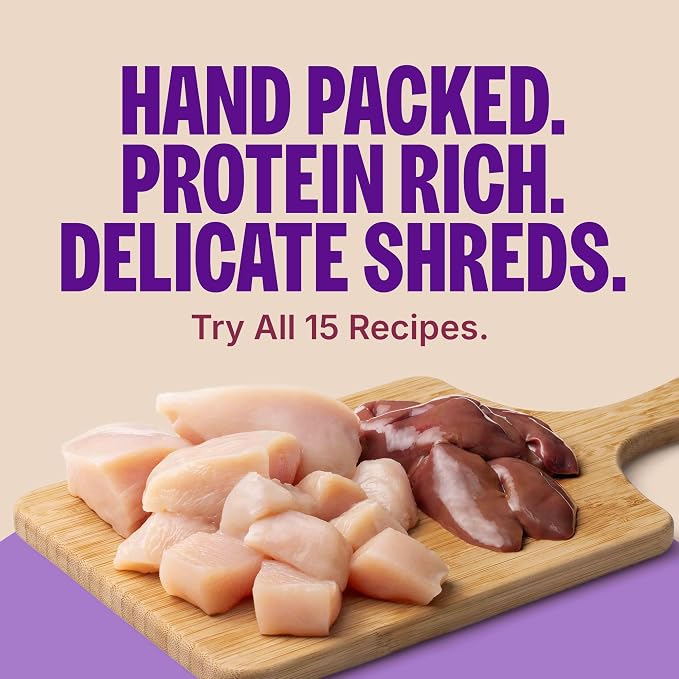 Wellness CORE Signature Selects Shredded Adult Canned Wet Cat Food, Natural, Protein Rich, Grain Free, Chicken and Turkey Entrée Recipe, 2.8 oz, Pack of 12 Cans