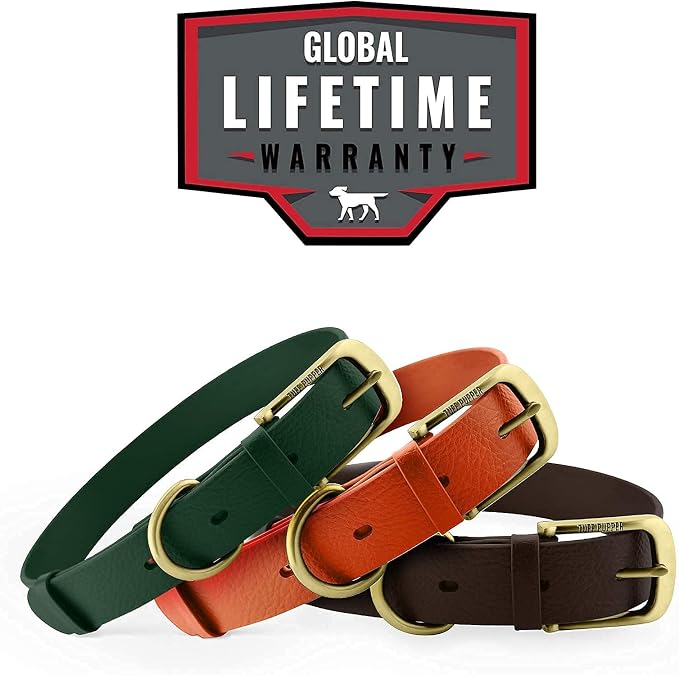 Tuff Pupper Classic Heavy Duty Dog Collar | 10x Stronger Than Leather | 100% Waterproof & Odor Proof Dog Collar | Tough Rust-Proof All Metal Hardware
