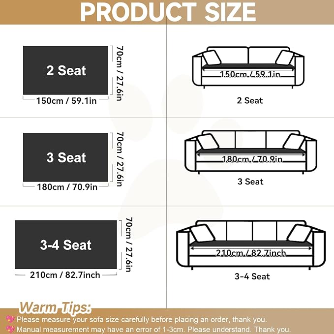 OTOB Couch Cover for Dogs Washable Pet Friendly, Non Slip Plush Fuzzy Love Seat Couch Covers Sofa Slipcovers, Geometric Jacquard Soft Pet Cushion Mat Furniture Protector (Dark Gray, 27.6" x 59.1")