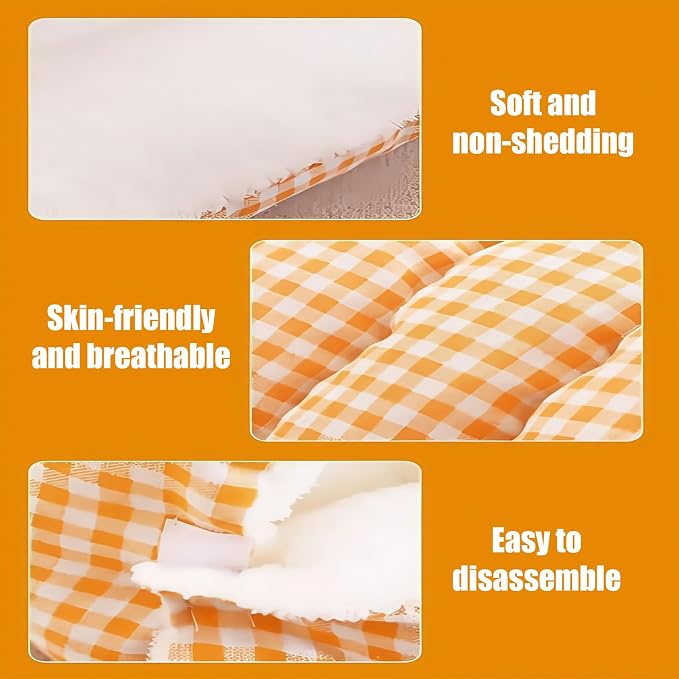 Peiiwdc Portable Enclosed Pet Bed Soft Hideaway with Cover Cave for Dog Cats Nest House Washable Stress Reducing Design Indoor Pet Bed