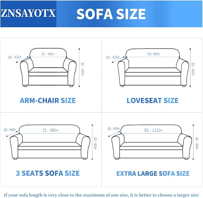 ZNSAYOTX 1 Piece Jacquard Couch Covers for 3 Cushion Couch High Stretch Sofa Cover for Pets Dogs Anti Slip Extra Large Sofa Slipcovers Furniture Protector (X-Large, New Pattern Silver Grey)