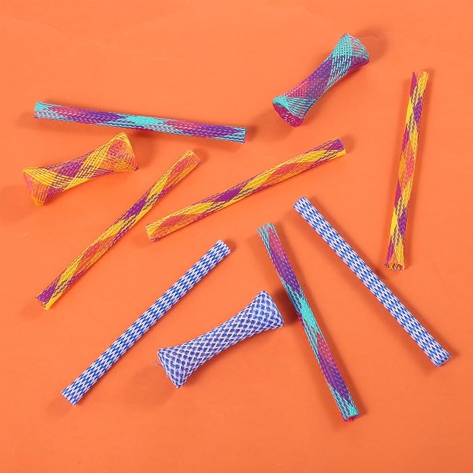 10PCS Kitten Colorful Fun Tubes, Cat Tube Spring Toy Interactive Cat Toys, Indoor Interactive Cats Tube, Spring Tubes Toy for Indoor Cats to Chase, Bite, and Pounce